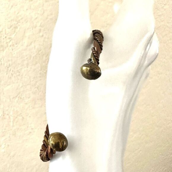 Copper  and brass twisted cuff bracelet Southwest Style - Picture 8 of 9